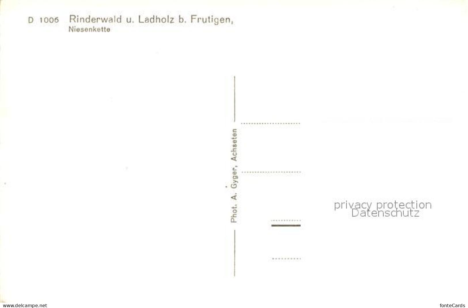 13195262 Frutigen BE Rinderwald Und Ladholz B. Frutigen Niesenkette Frutigen BE - Sonstige & Ohne Zuordnung