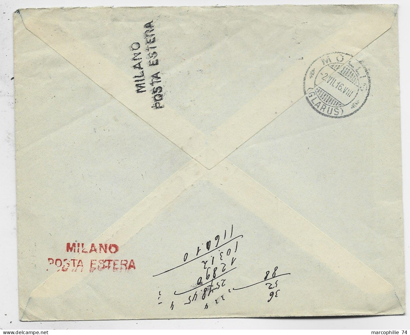 ITALIA 10CX2+5C LETTERE LETTRE COVER UNIONE RAFFINERIE SICILIANE CATANIA 22.6.1916 FERRROVIA TO SUISSE CENSURE - Marcofilie