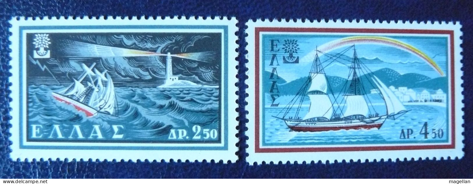 Grèce - Yvert 703/704 Et 1267 Neufs ** (MNH) - Bateaux - Voiliers (voir Description) - Boten