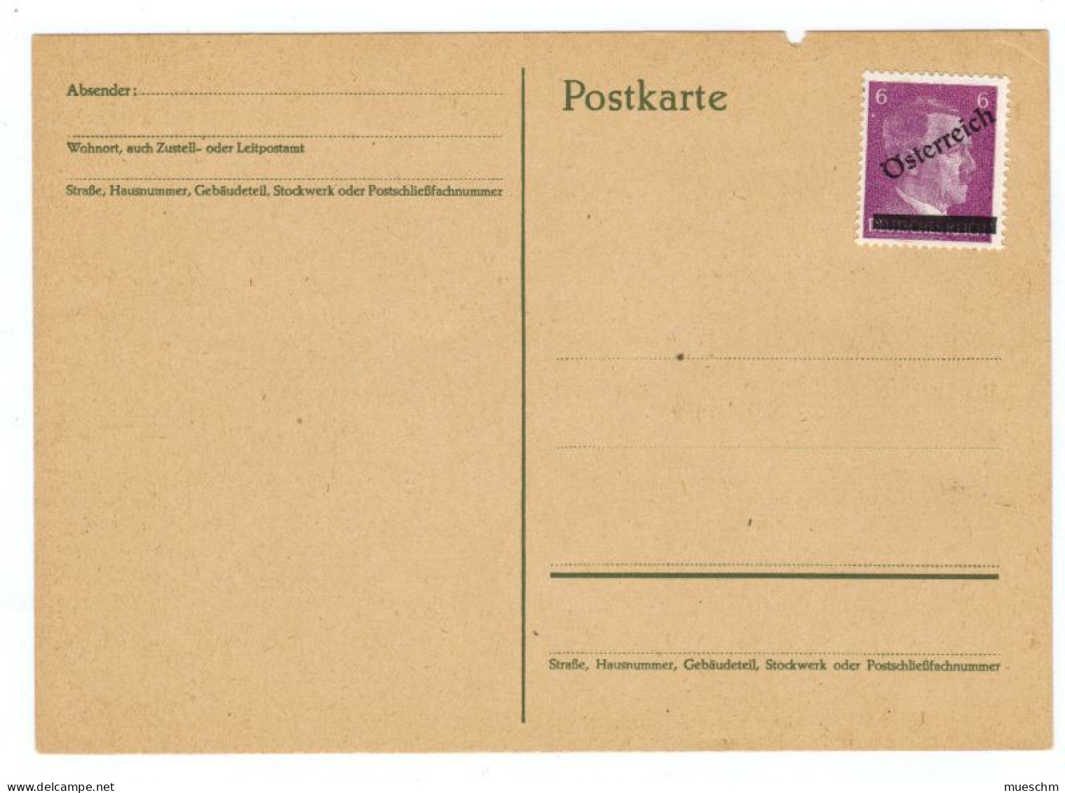 Österreich, 1945, Ungebrauchte Postkarte, Frankiert Mit MiNr.661 (10344E) - Cartoline