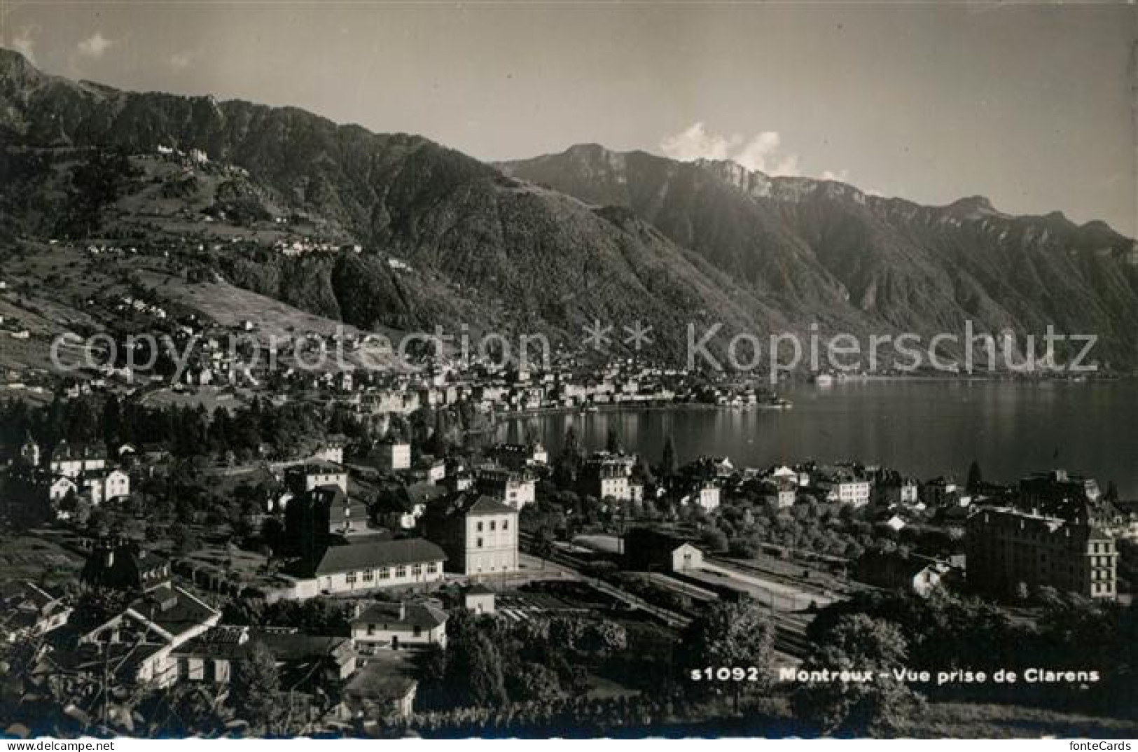 13193004 Montreux VD Blick Vom Clarens Montreux VD - Altri & Non Classificati