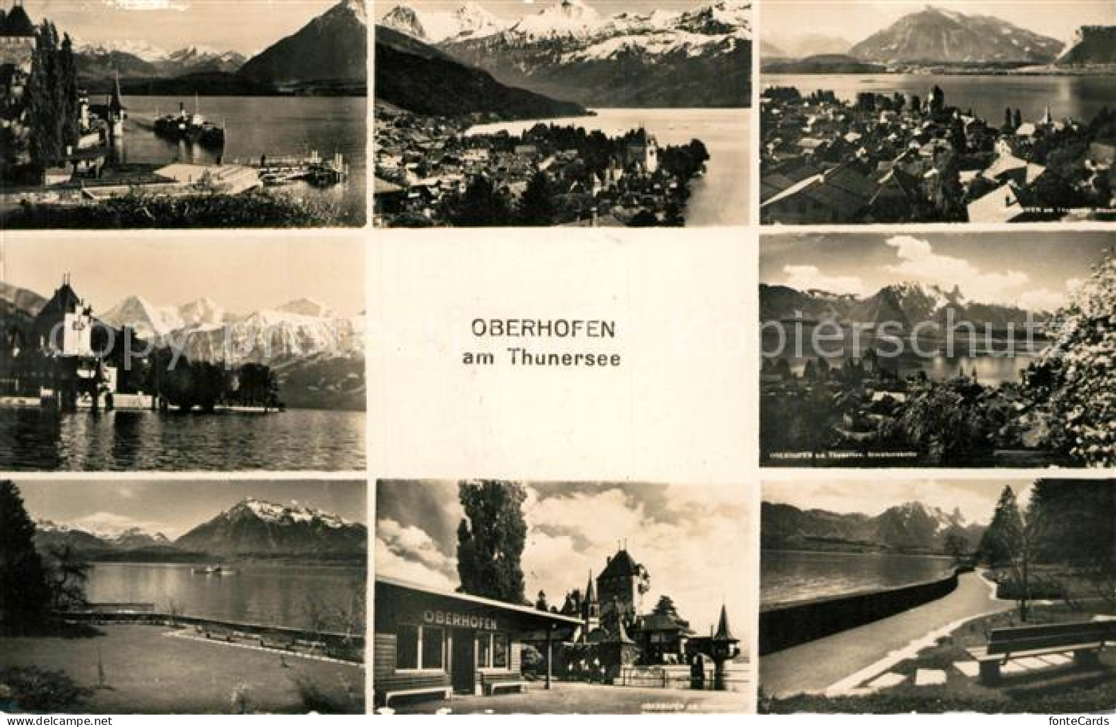 13192992 Oberhofen Thunersee Panoramen Oberhofen Thunersee - Altri & Non Classificati