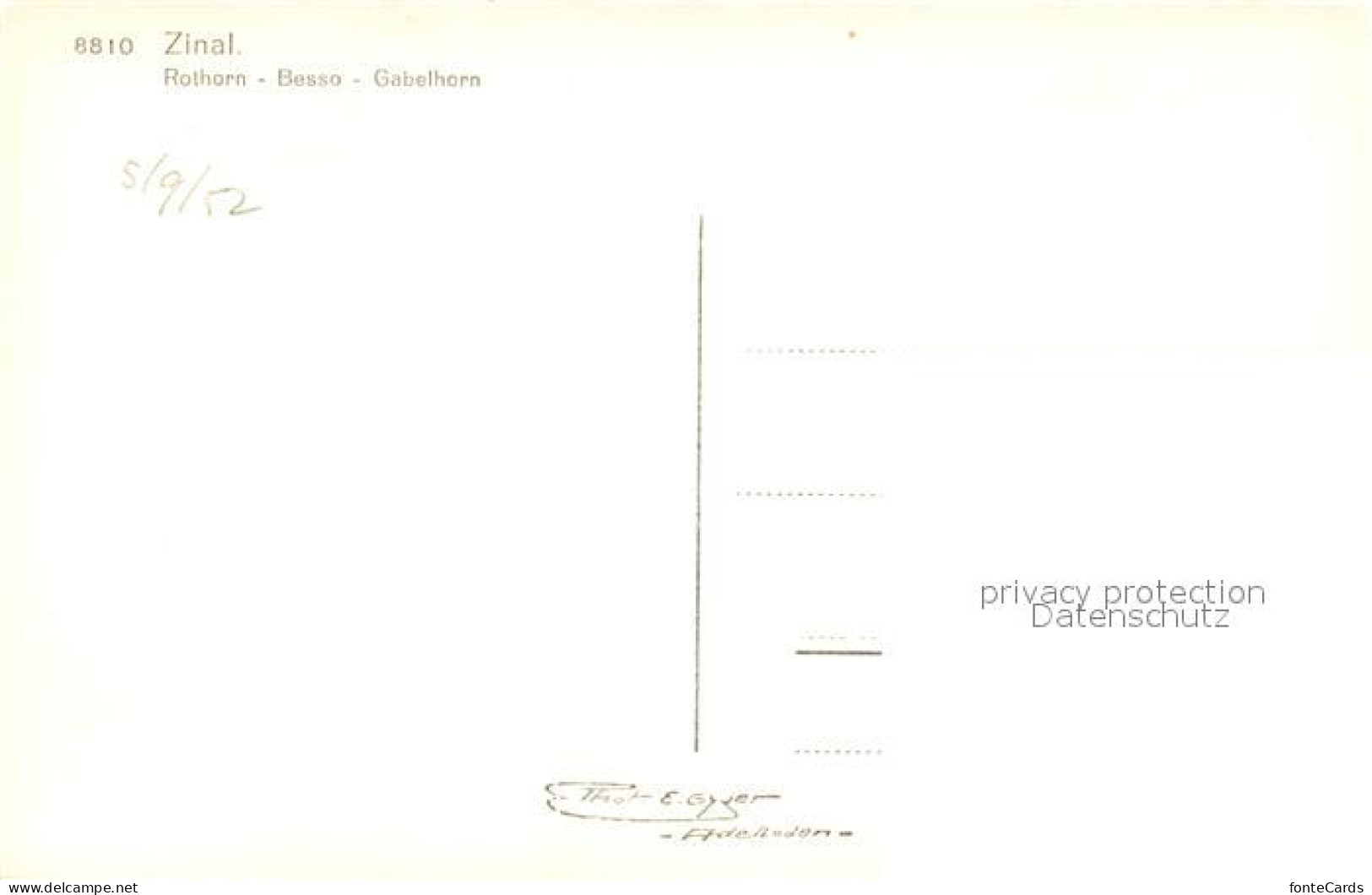 13192991 Zinal VS Rothorn Besso Gabelhorn Zinal VS - Autres & Non Classés