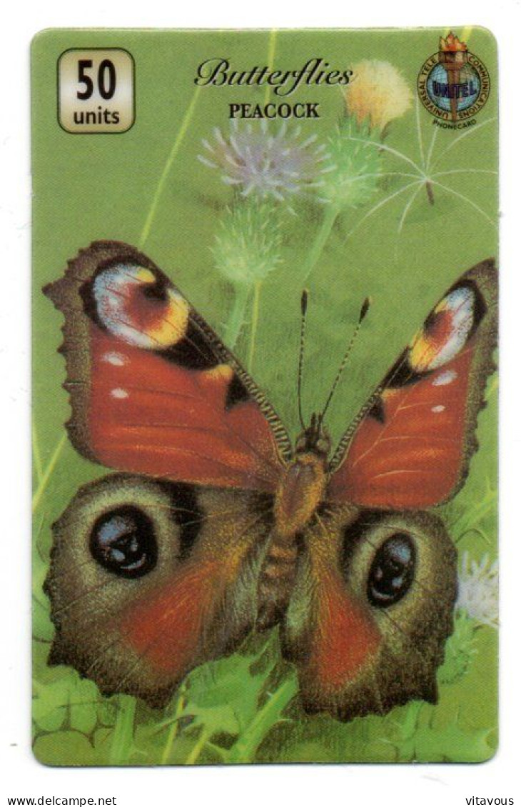 Papillon Butterflies Peacock Butterfly Télécarte Angleterre Royaume-Unis Phonecard (K 264) - [10] Collections