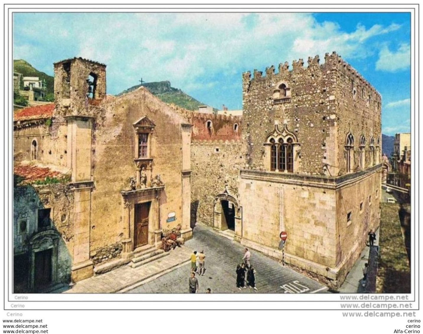 TAORMINA:  PIAZZA  BADIA  -  FG - Messina