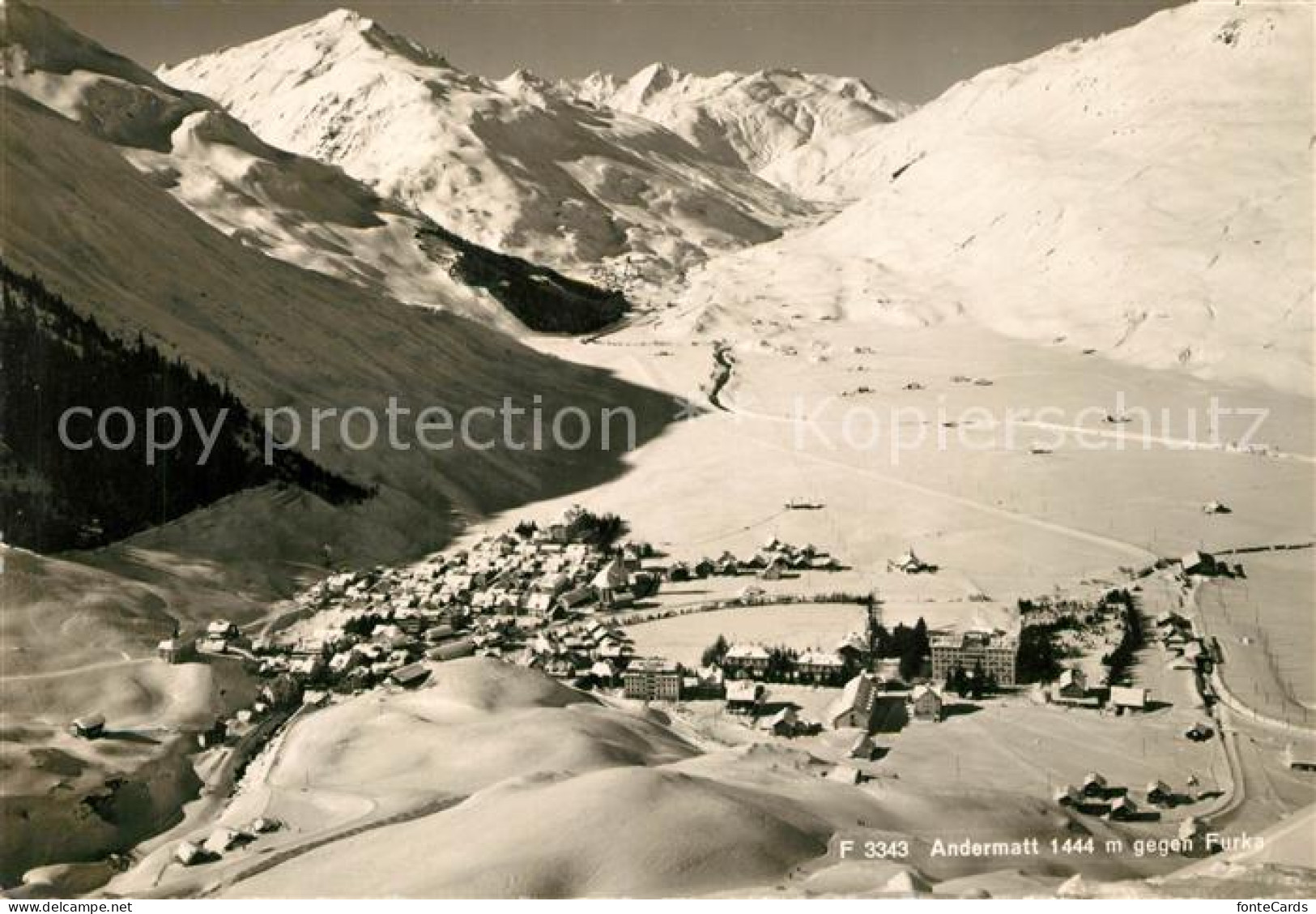 13192981 Andermatt Panorama Winter Andermatt - Autres & Non Classés