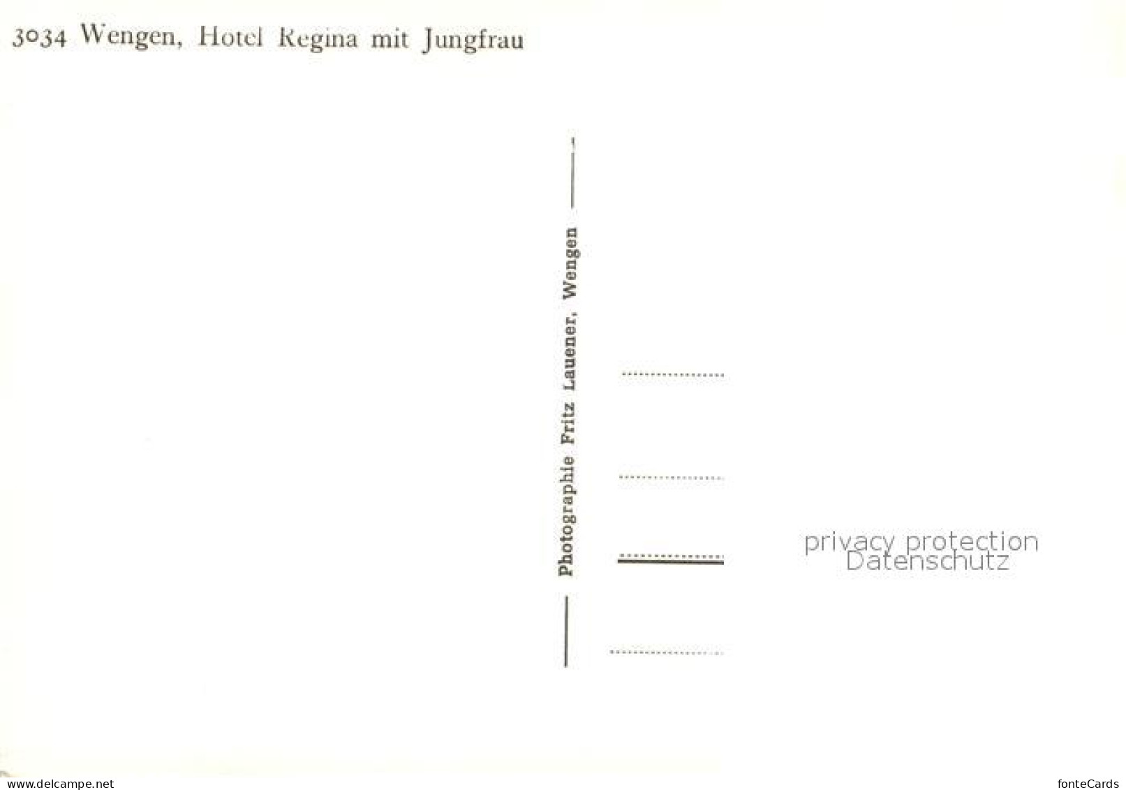 13192964 Wengen BE Hotel Regina Jungfrau Wengen BE - Altri & Non Classificati