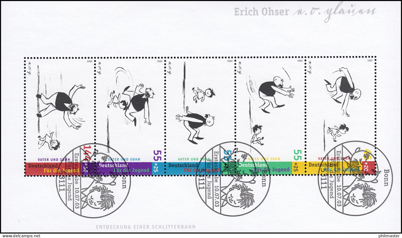 Block 63 Jugend Vater Und Sohn 2003 Mit ESSt Bonn 10.7.2003 - Gebruikt