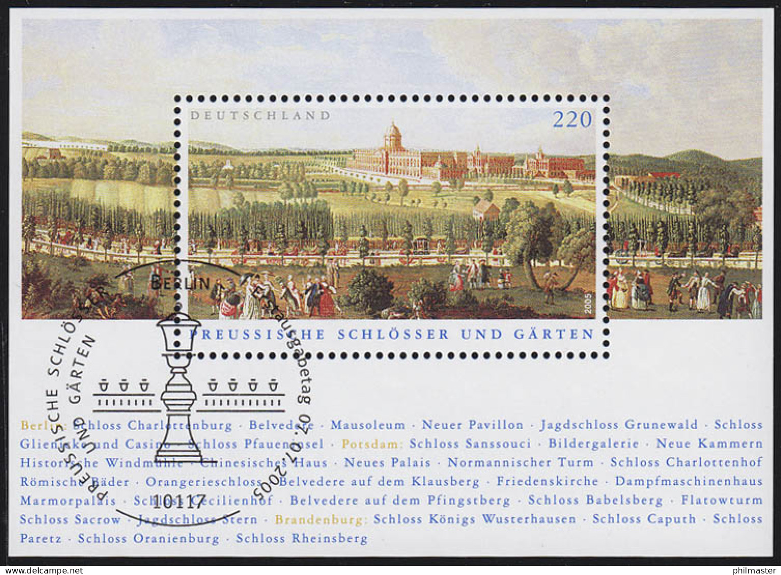 Block 66 Preußische Schlösser Und Gärten, ESSt Berlin - Used Stamps