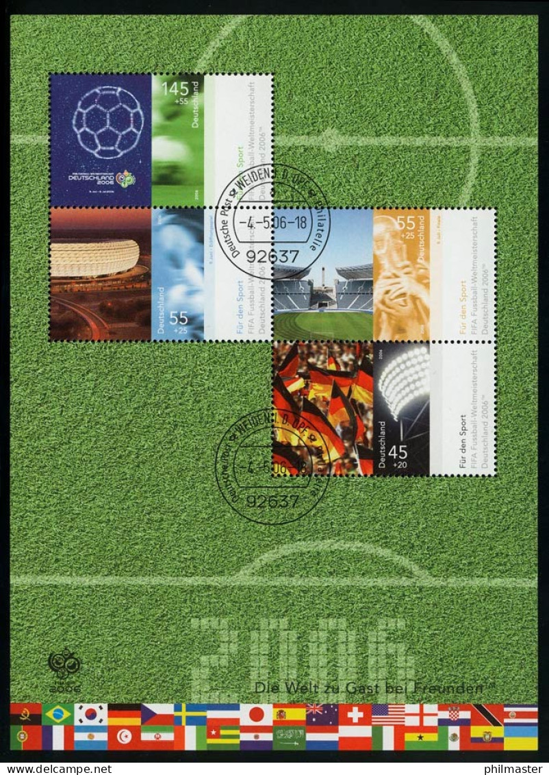 Block 67 Fußball-Weltmeisterschaft Deutschland 2006, VS-O Weiden 4.5.2006 - Used Stamps