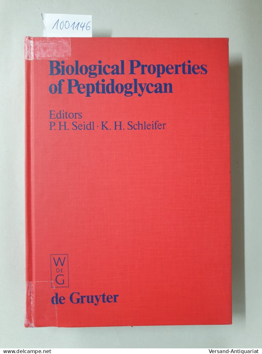 Biological Properties Of Peptidoglycan : - Andere & Zonder Classificatie