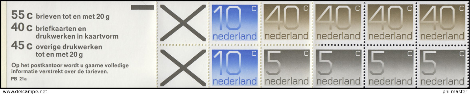 Markenheftchen 22 Ziffern 1976 - 3 Tarife Und PB 21a, ** - Postzegelboekjes En Roltandingzegels