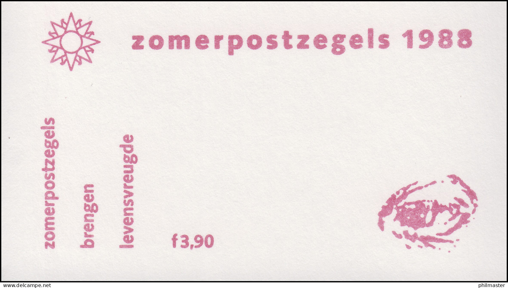 Markenheftchen 39 Sommermarken - Amsterdamer Zoo Artis 1988 Und PB 38, ** - Carnets Et Roulettes