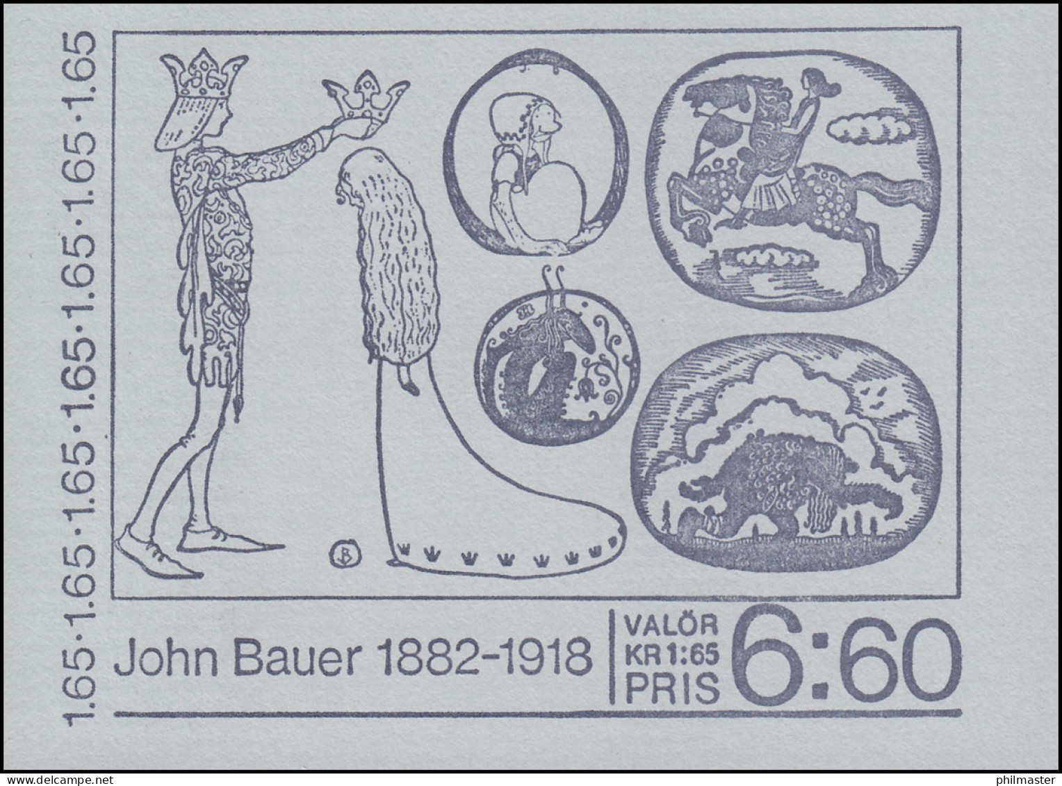 Markenheftchen 86 Maler Und Illustrator John Bauer - Märchenillustrationen, ** - Zonder Classificatie
