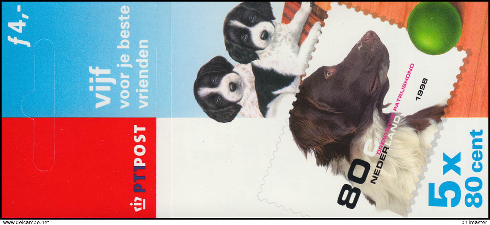 Markenheftchen 55 Haustiere Hunde Katzen 1999 Mit PB 56, ** - Markenheftchen Und Rollen