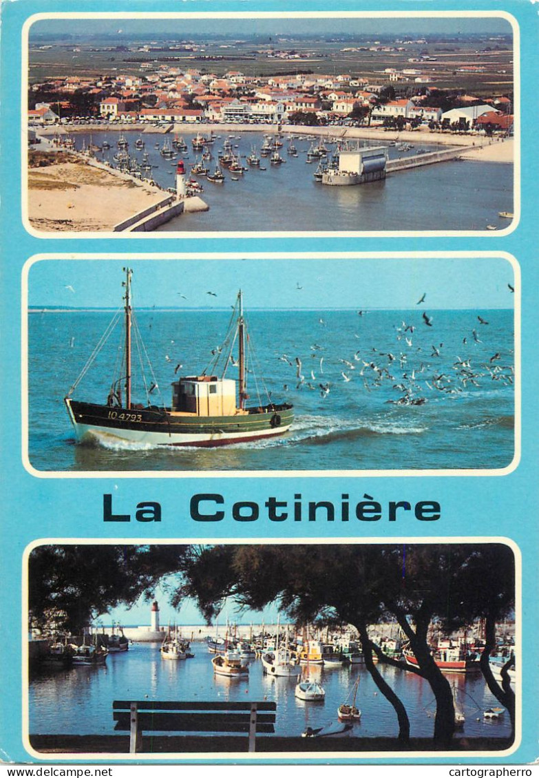 Navigation Sailing Vessels & Boats Themed Postcard La Cotiniere Fishing Boat - Segelboote