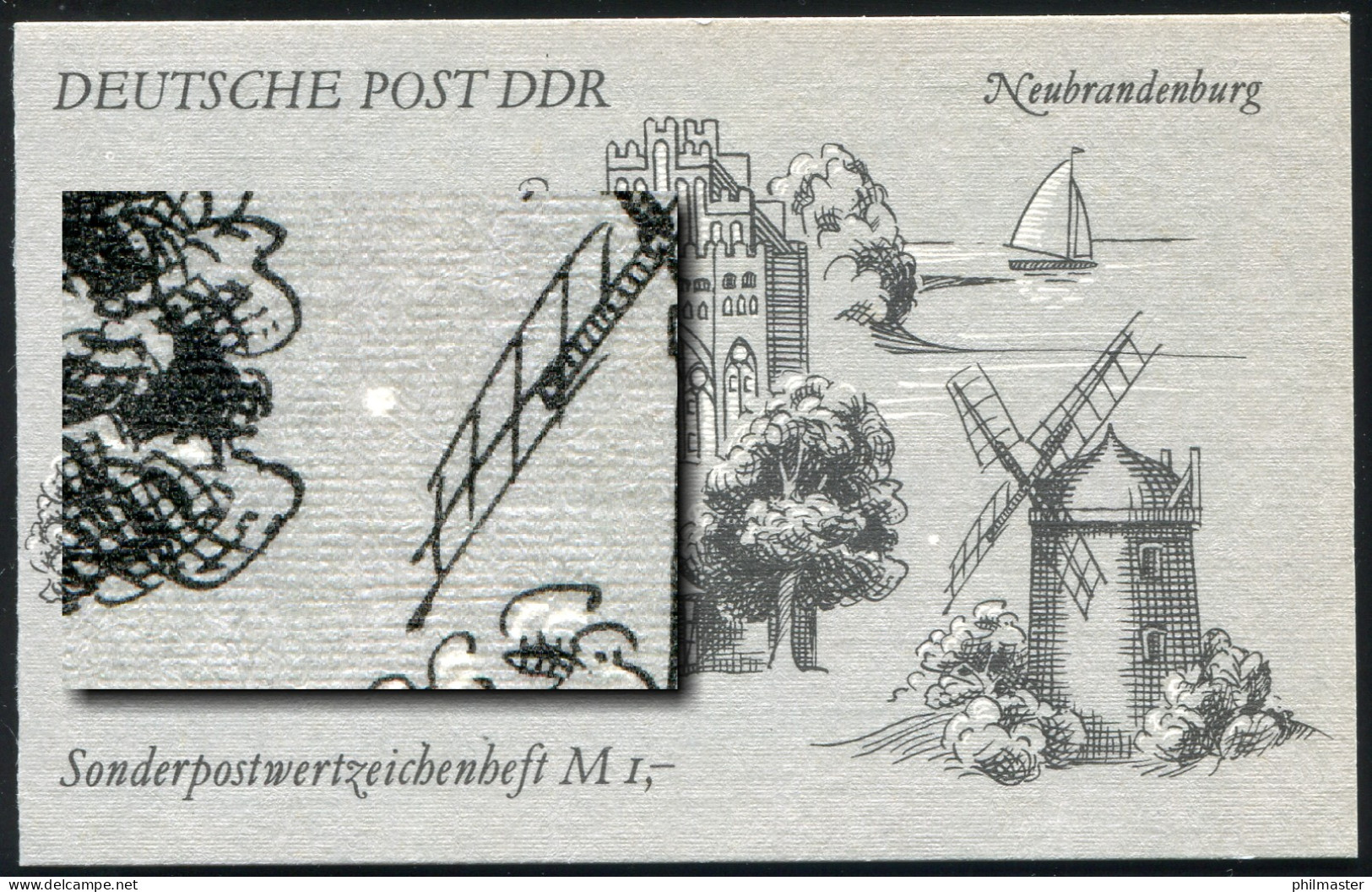 SMHD 46 Neubrandenburg, 1.DS Weißer Fleck Zwischen Baum Und Mühlradflügel, ** - Cuadernillos