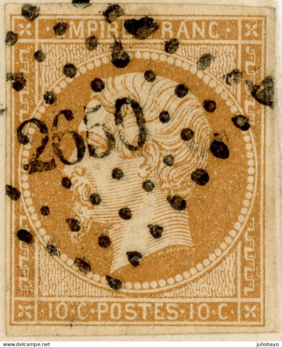 4 Septembre 1862 Devant De Lettre N°13B Pc 2650 Rennes En Ville Pour Monsieur Dutruit - 1849-1876: Periodo Clásico