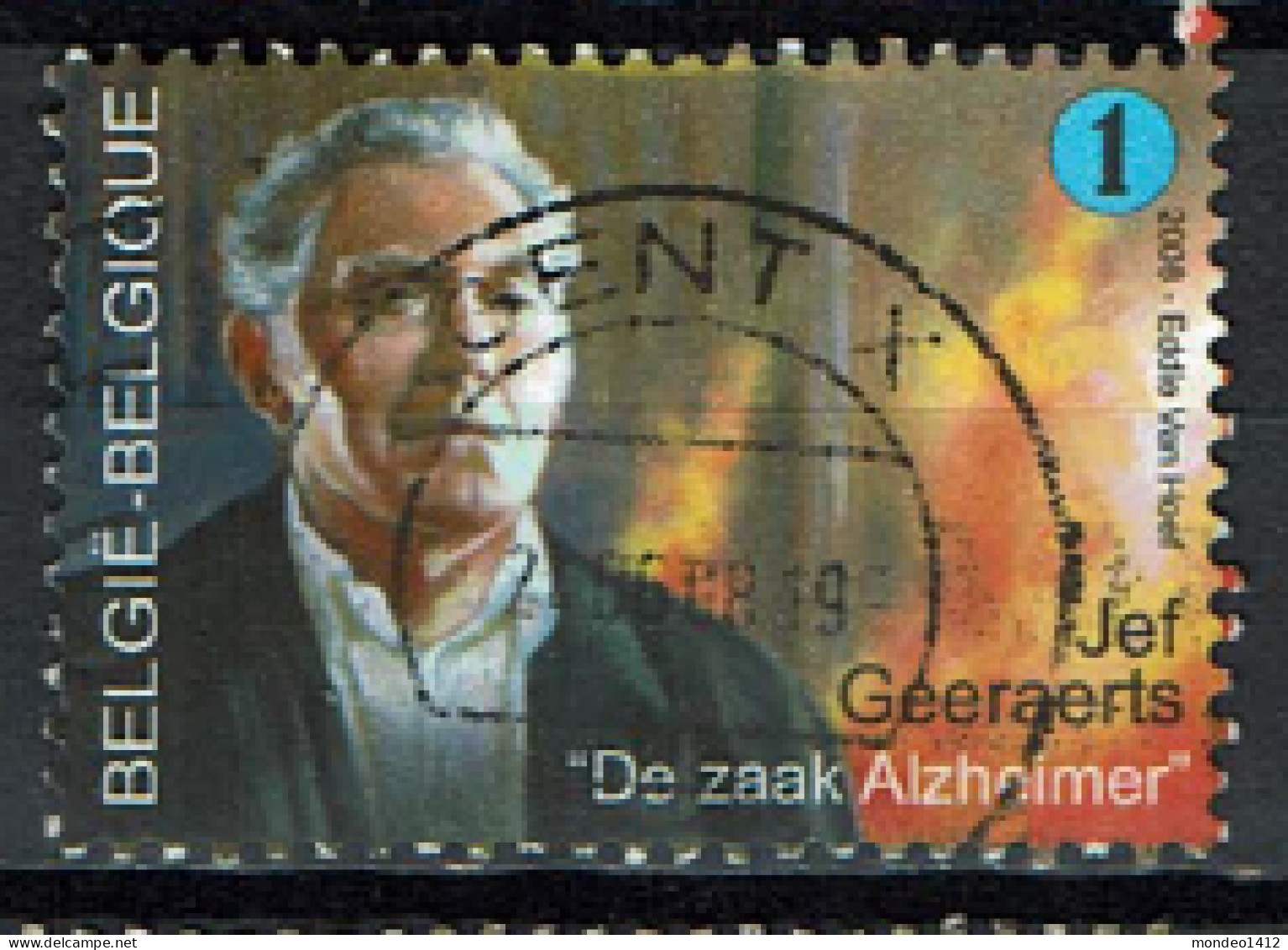 België OBP 3765 - Literatuur, Jef Geeraerts, De Zaak Alzheimer - Used Stamps