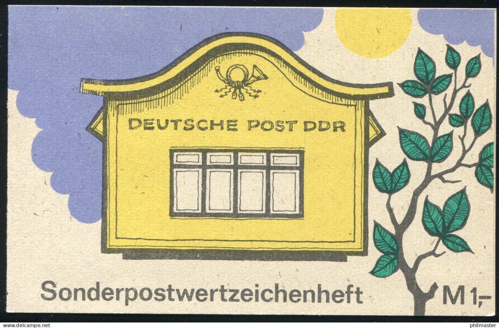 SMHD 42 A Briefkasten 1989 1. DS Linke Dachkante Beschädigt, ** - Markenheftchen