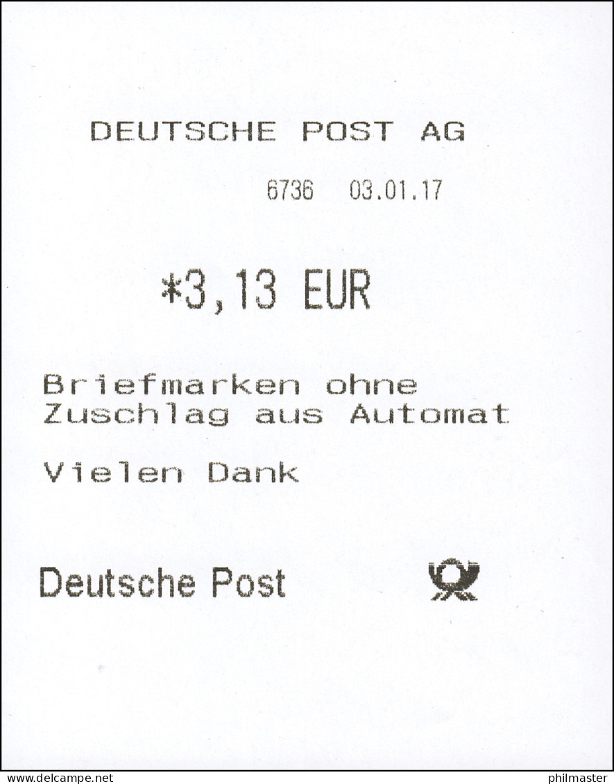 9 Empfangen - 7 ATM 5-150 Cent 2017, Satz VS 1, Postfrisch ** - Viñetas De Franqueo [ATM]