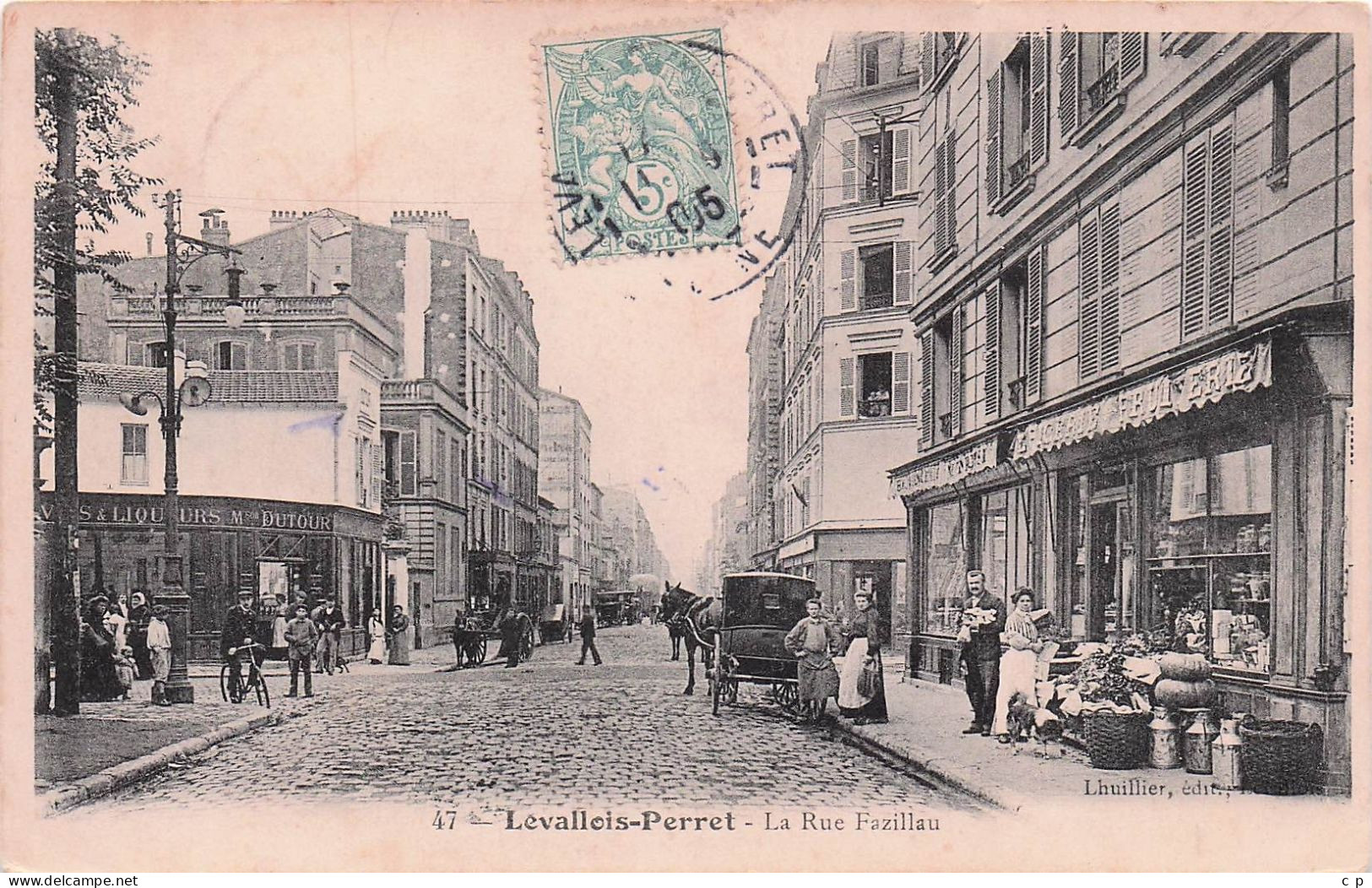 Levallois Perret  -  Rue Fazillau - Quincaillerie -   CPA °J - Levallois Perret