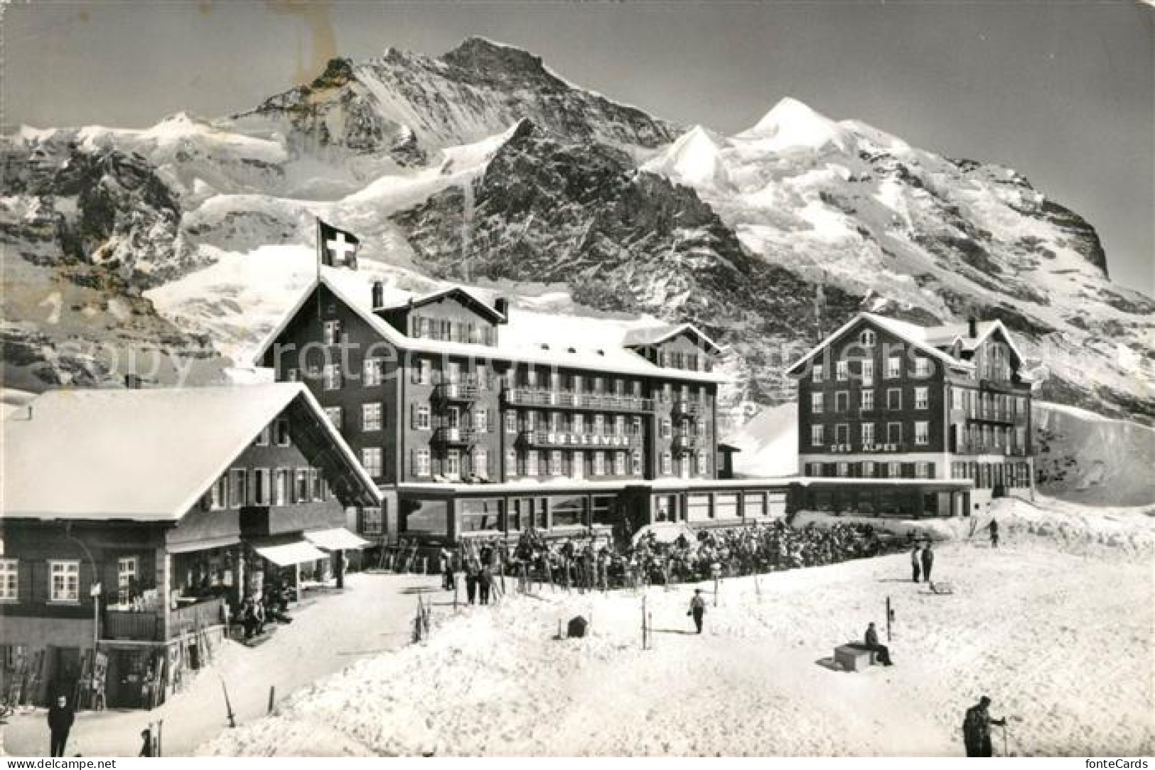 13192920 Kleine Scheidegg Interlaken Panorama Winter Jungfrau Kleine Scheidegg - Altri & Non Classificati