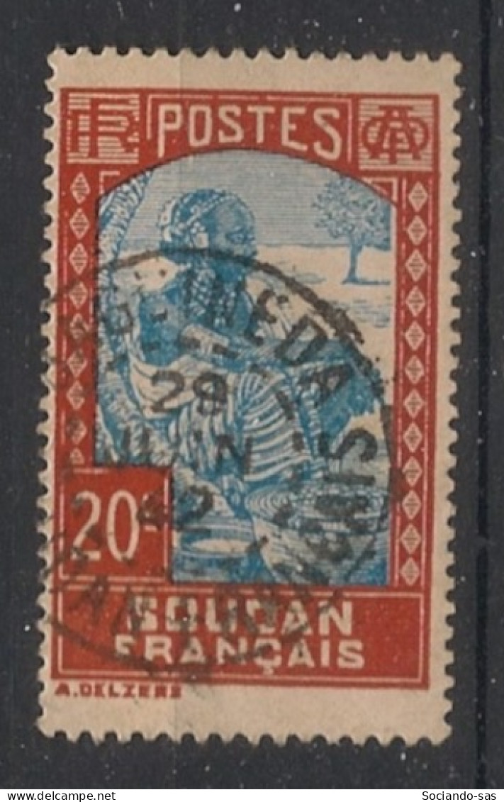 SOUDAN - 1931-38 - N°YT. 66 - Laitière Peulh 20c - Oblitéré / Used - Gebruikt