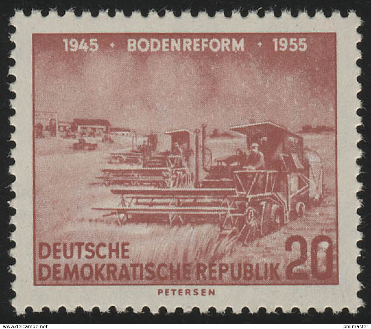 483 XII Bodenreform 20 Pf Wz.2 XII ** Postfrisch - Unused Stamps