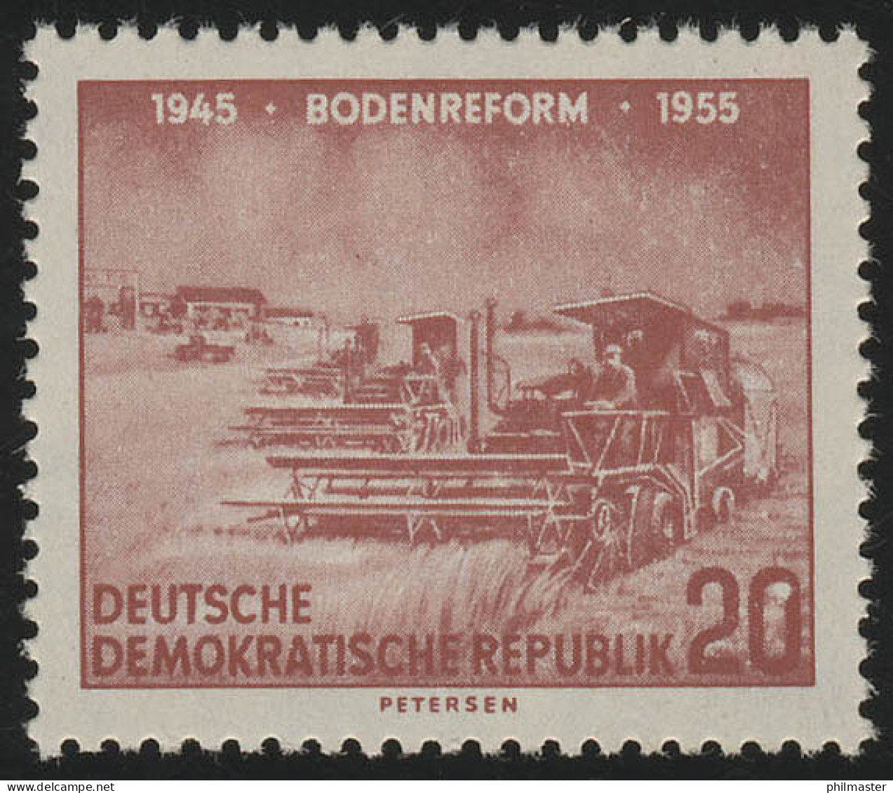483 XI Bodenreform 20 Pf Wz.2 XI ** - Unused Stamps