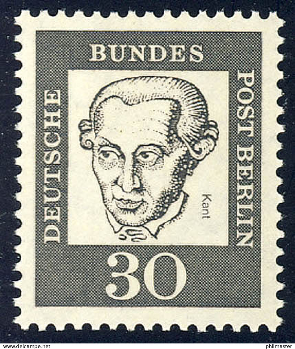 206 Bedeutende Deutsche 30 Pf Immanuel Kant ** - Unused Stamps