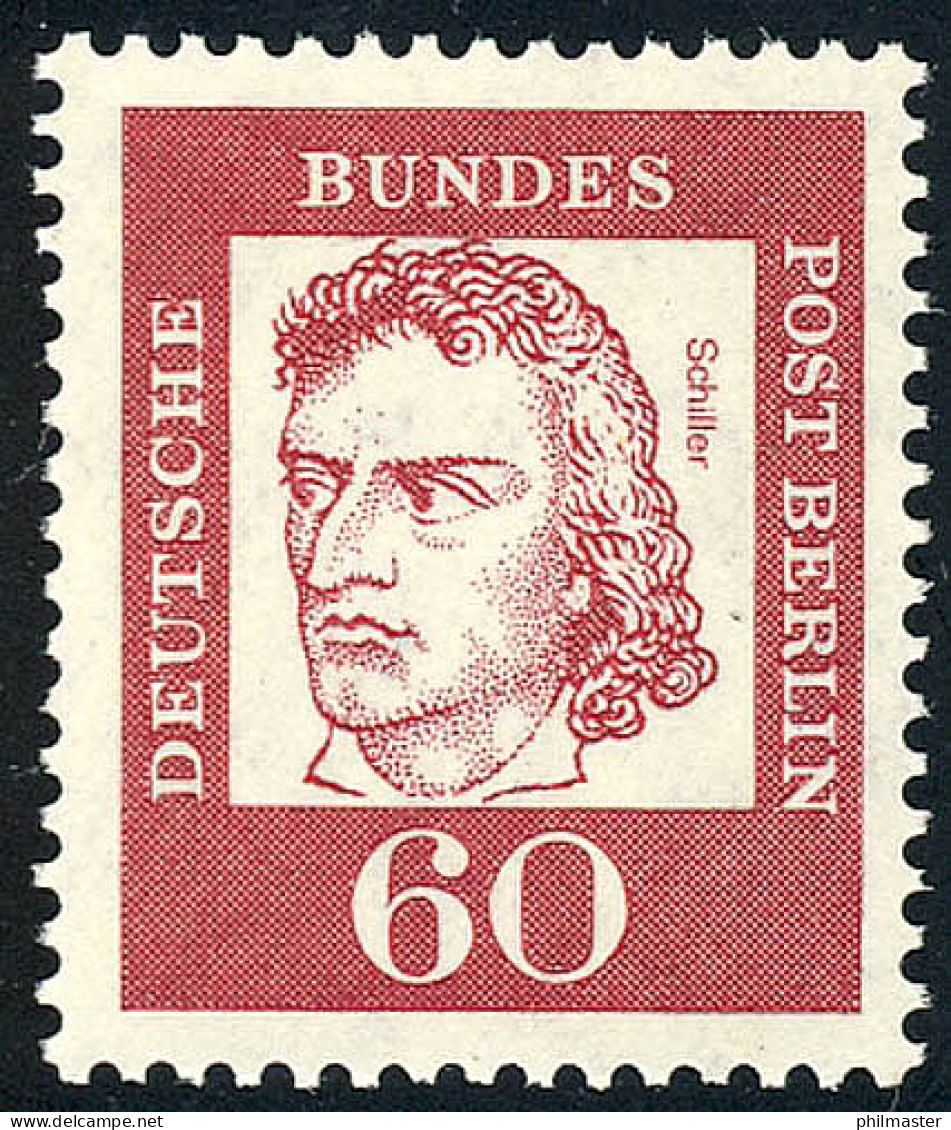 209 Bedeutende Deutsche 60 Pf Schiller ** - Unused Stamps