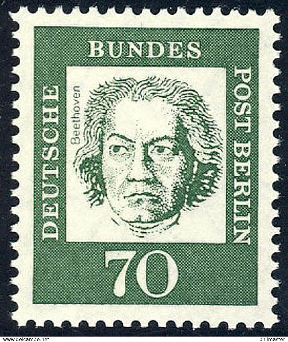 210 Bedeutende Deutsche 70 Pf Beethoven ** - Ungebraucht