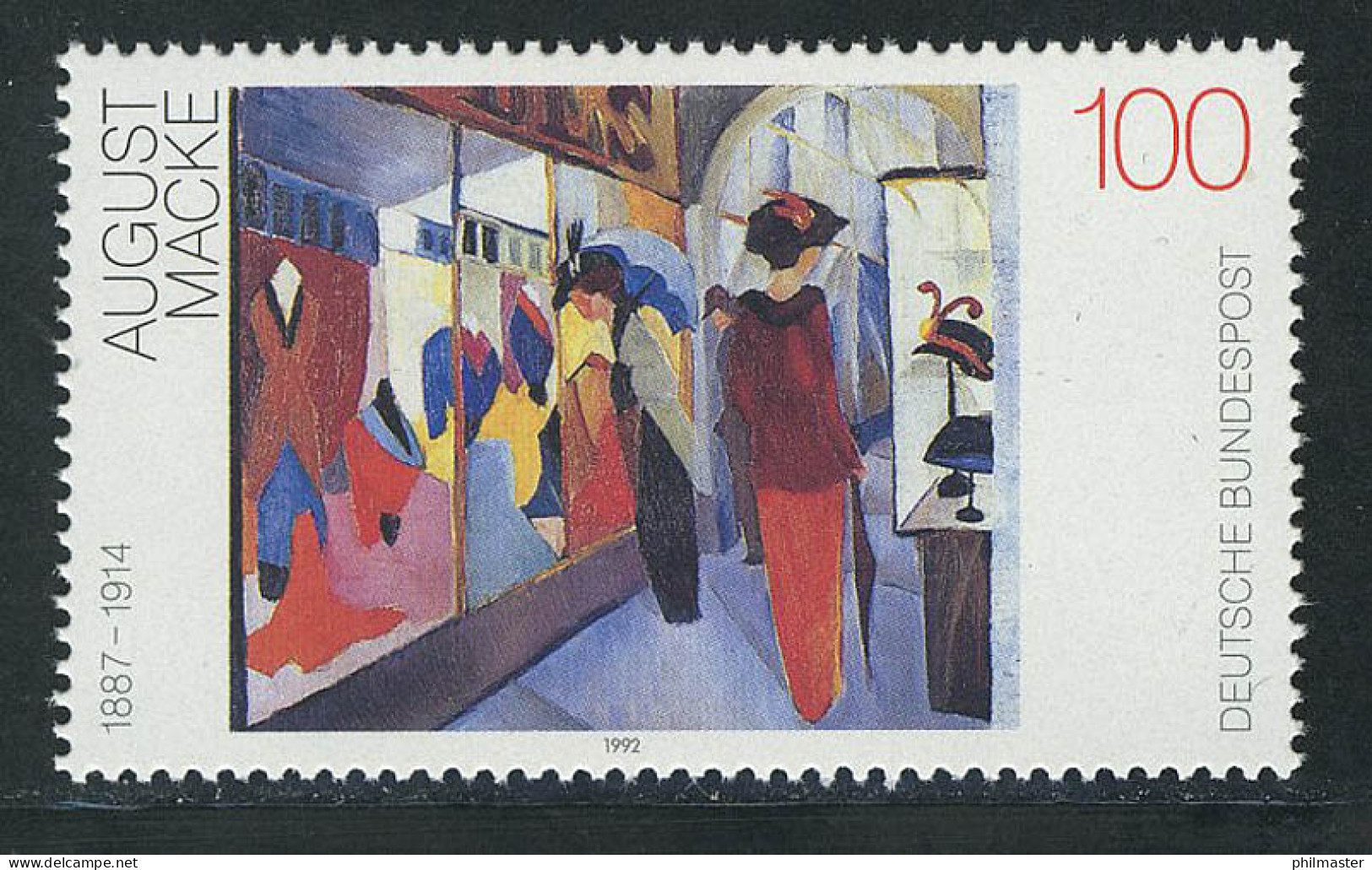 1618 Deutsche Malerei 100 Pf Macke ** - Unused Stamps