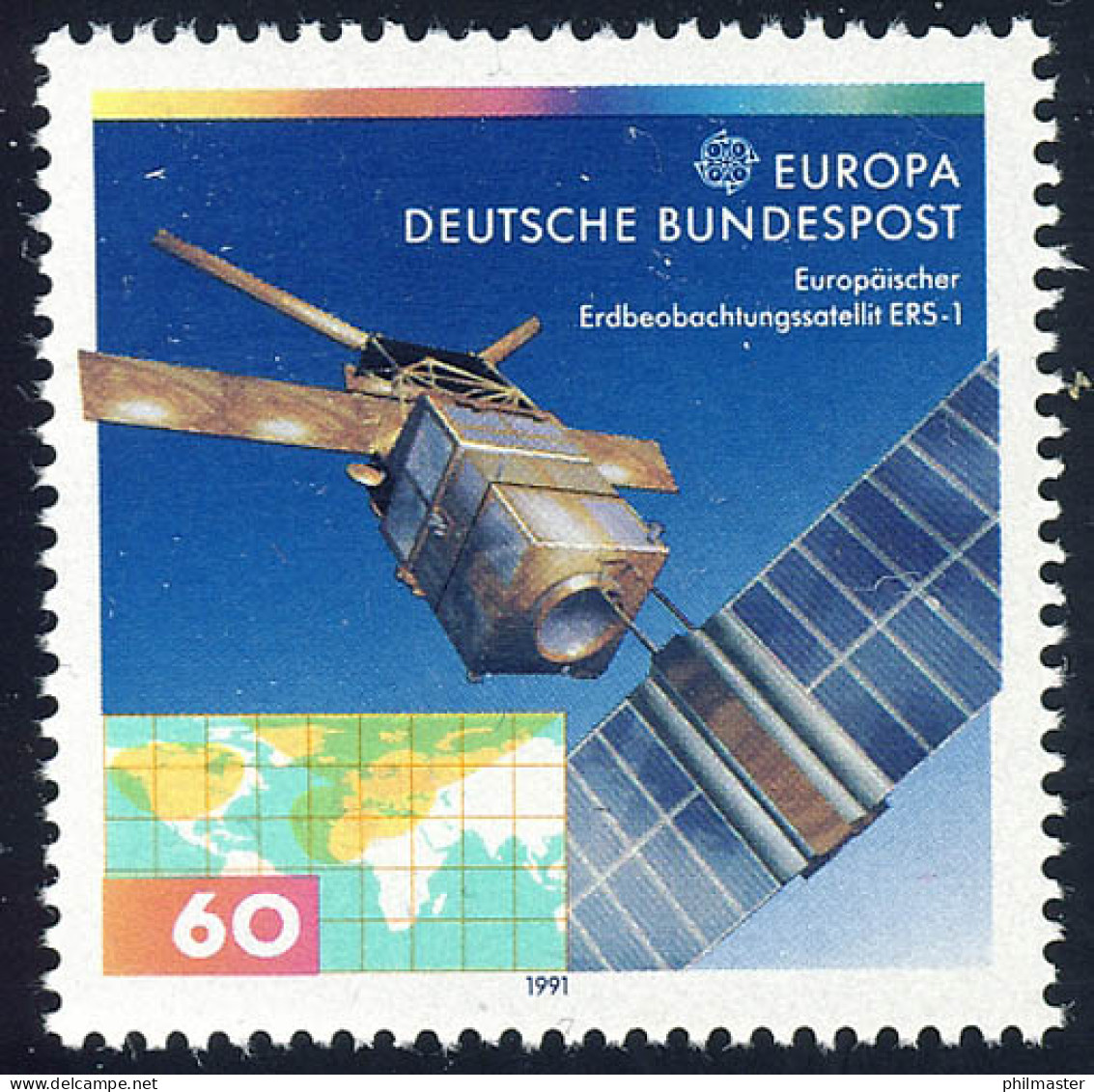 1526 Europa Weltraumfahrt 60 Pf ** - Unused Stamps