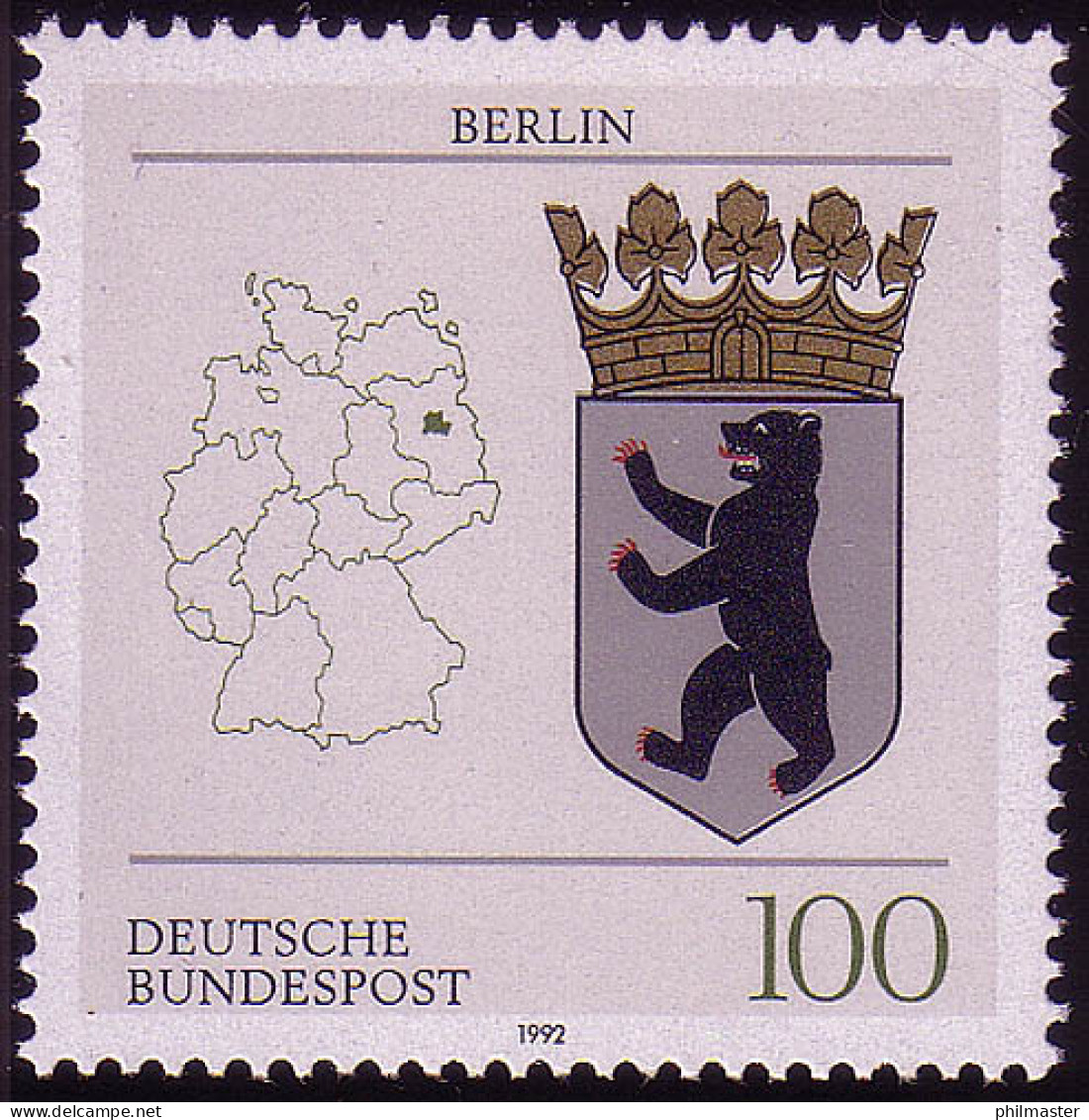 1588 Berlin 100 Pf ** - Ongebruikt