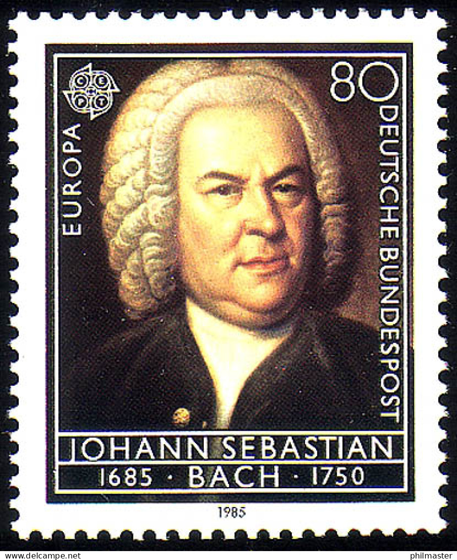 1249 Europa Musik Bach 80 Pf ** Postfrisch - Nuevos