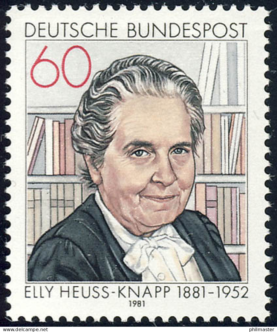 1082 Elly Heuss-Knapp ** Postfrisch - Nuevos