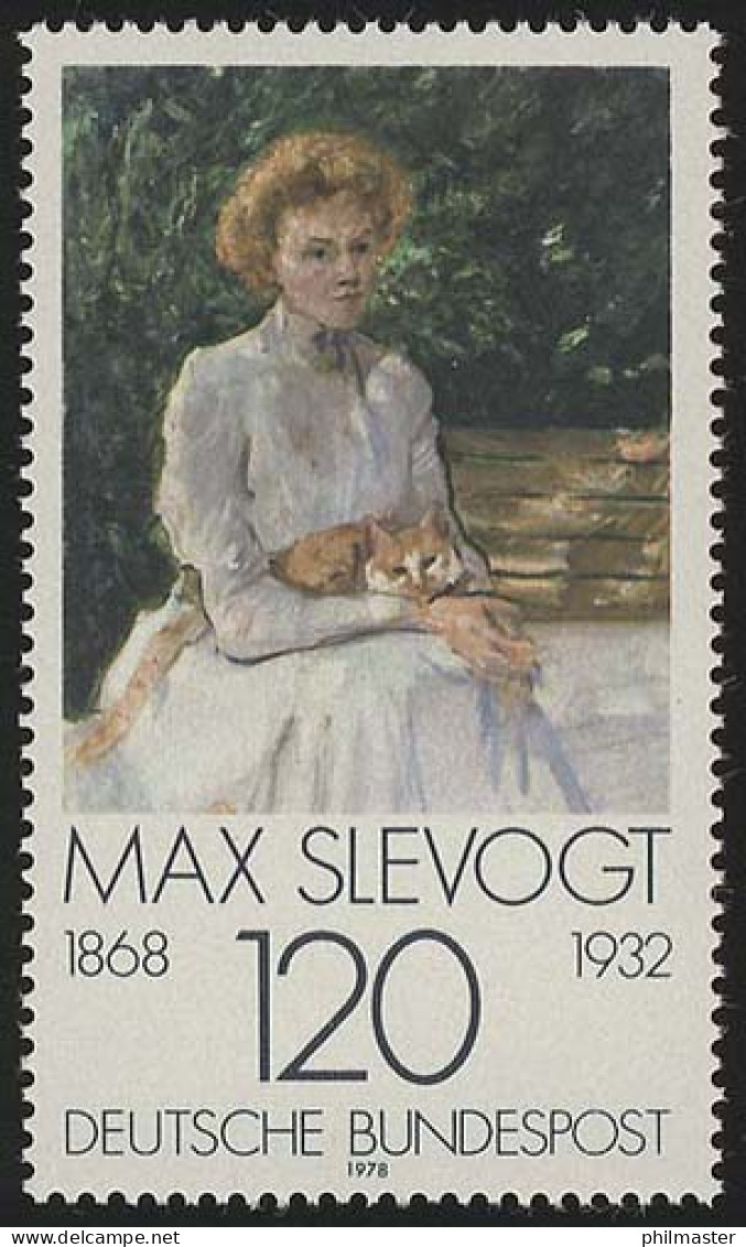 988 Impressionismus 120 Pf Slevogt ** - Unused Stamps