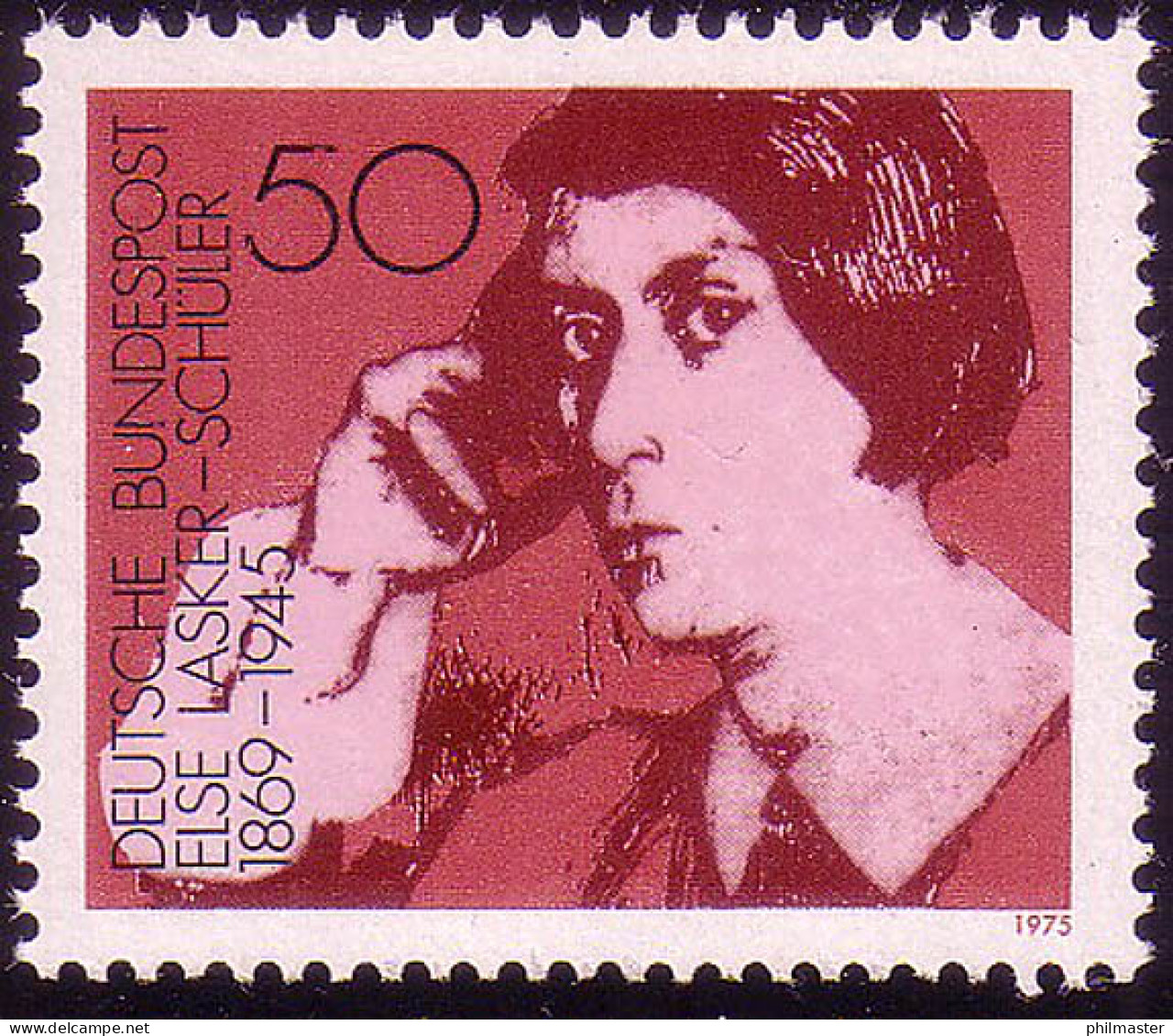 828 Deutsche Frauen 50 Pf Lasker-Schüler ** Postfrisch - Unused Stamps