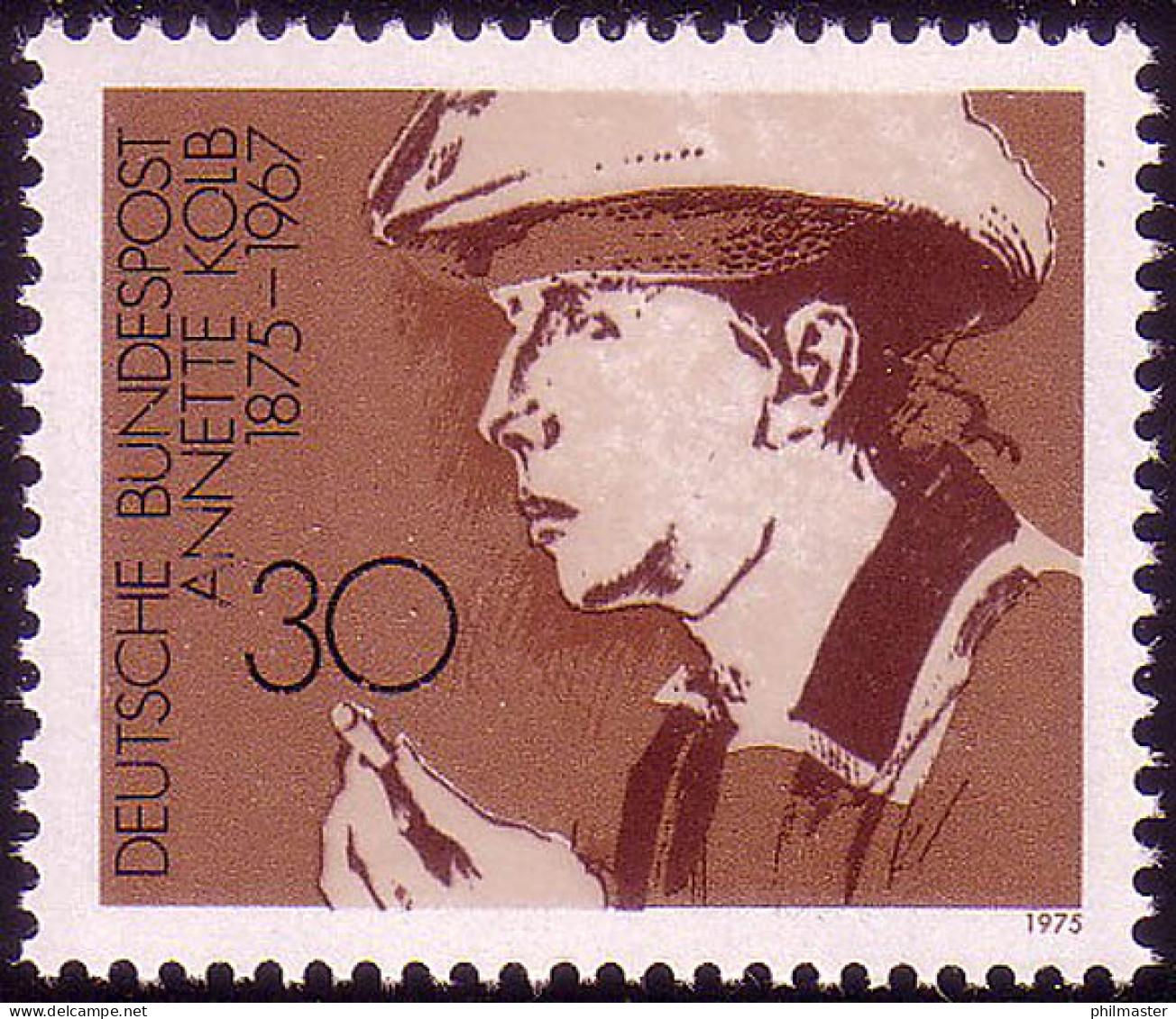 826 Deutsche Frauen 30 Pf Annette Kolb ** Postfrisch - Unused Stamps