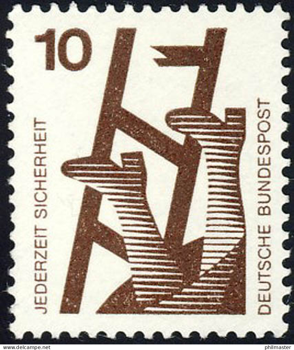 695A Unfallverhütung, Zerbrochene Leiter 10 Pf ** Postfrisch - Unused Stamps