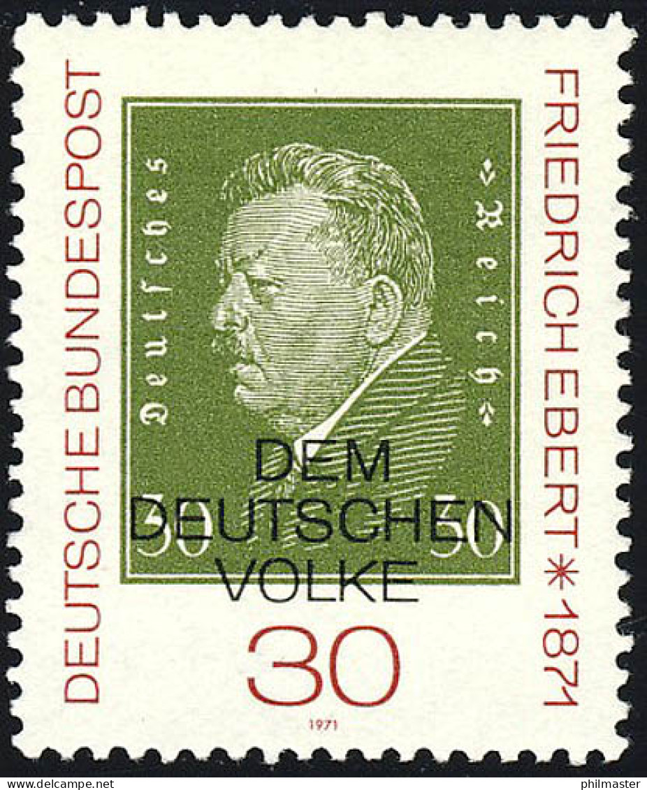 659 Friedrich Ebert ** - Unused Stamps