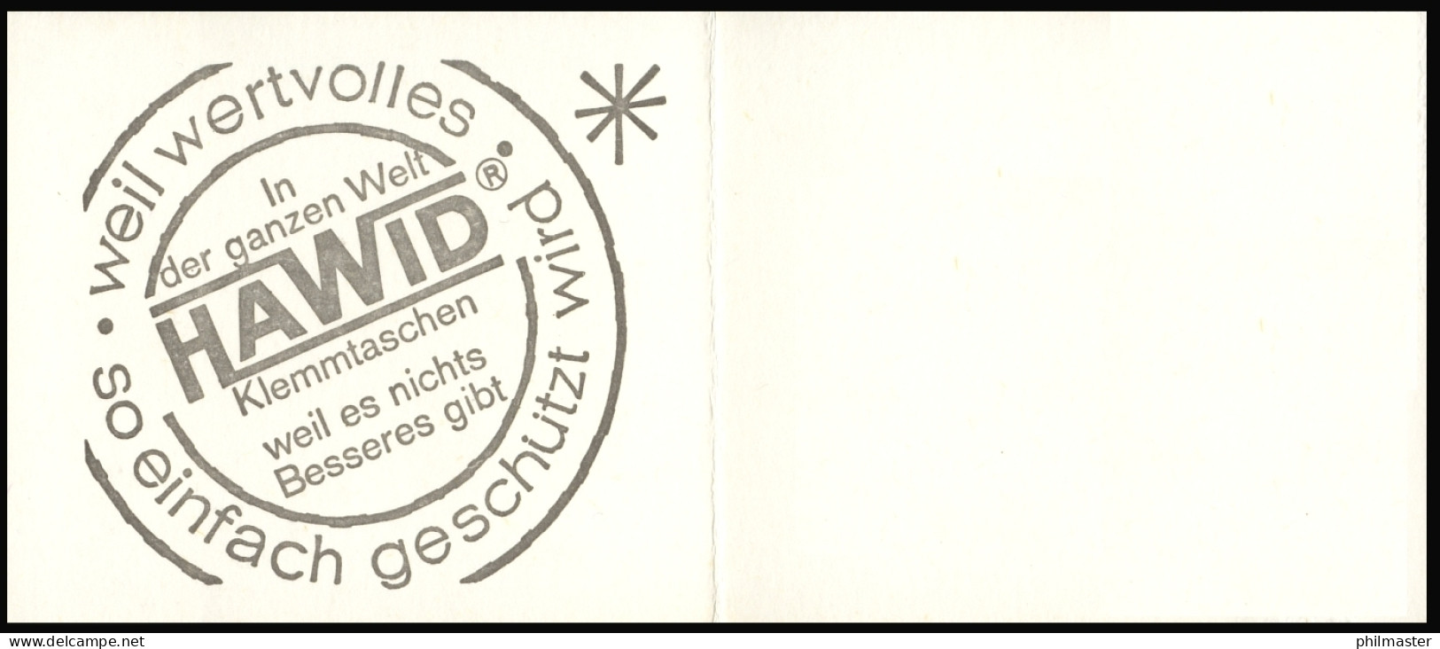 9a MH Unfall Teilgezähnt 1974, Postfrisch ** - Postzegelboekjes