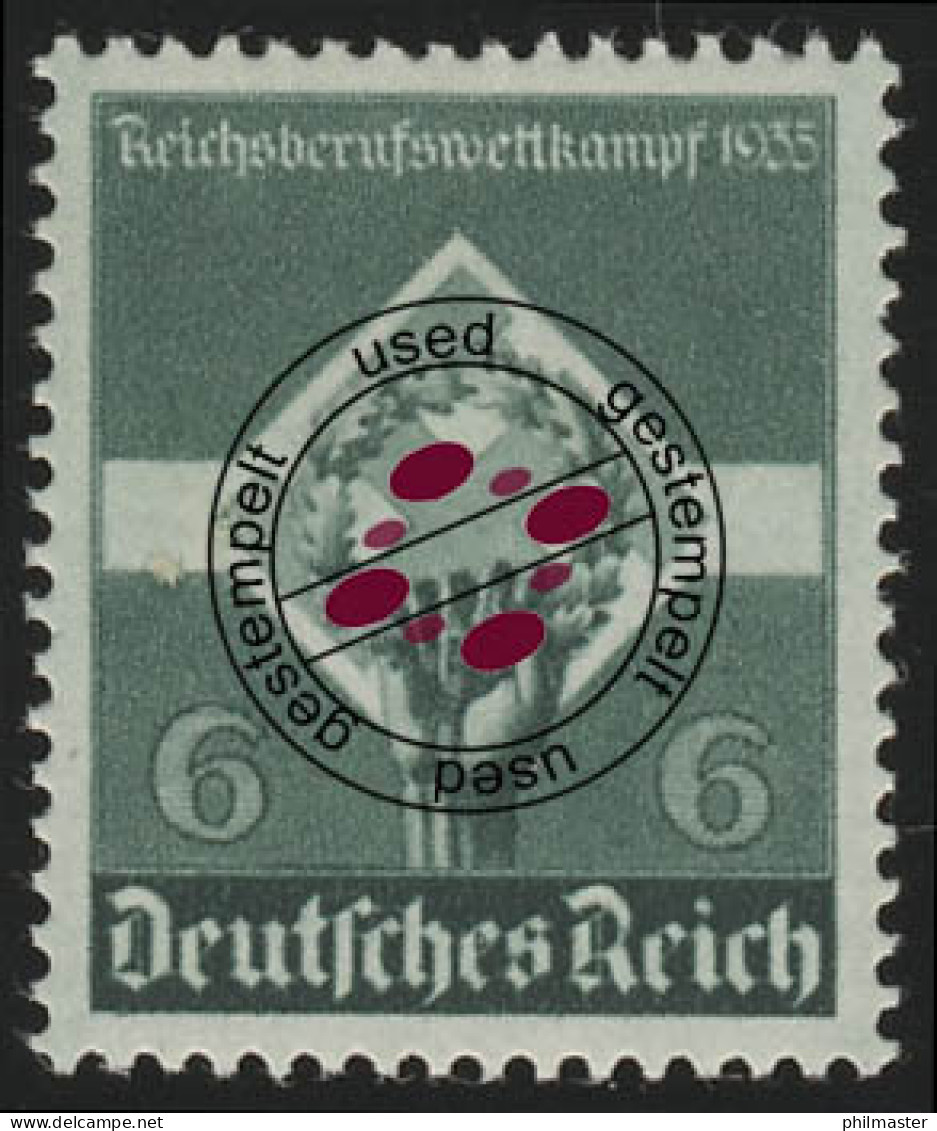 571x Reichsberufswettkampf 6 Pf O - Used Stamps