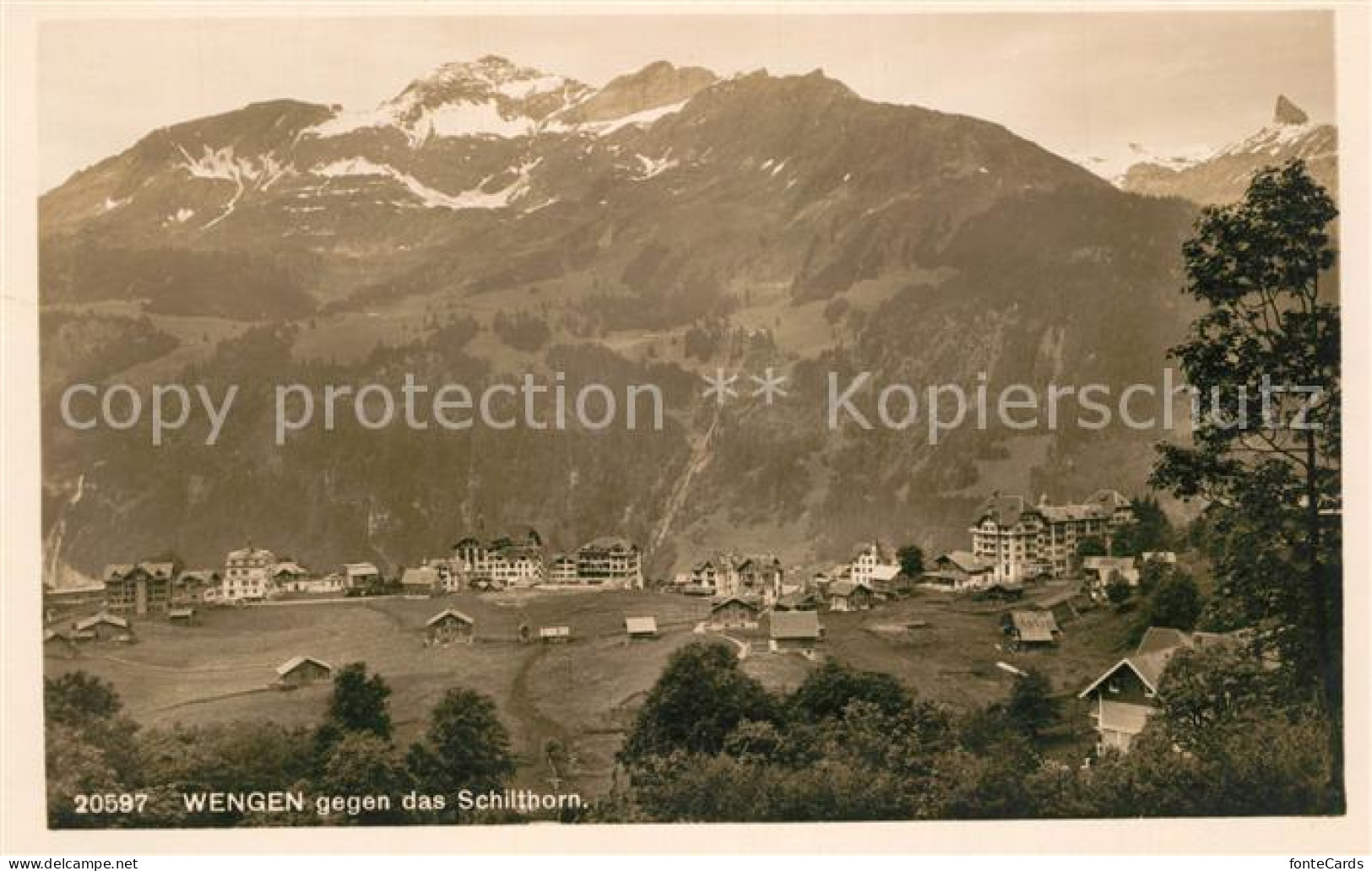 13192074 Wengen BE Mit Schilthorn Wengen BE - Altri & Non Classificati