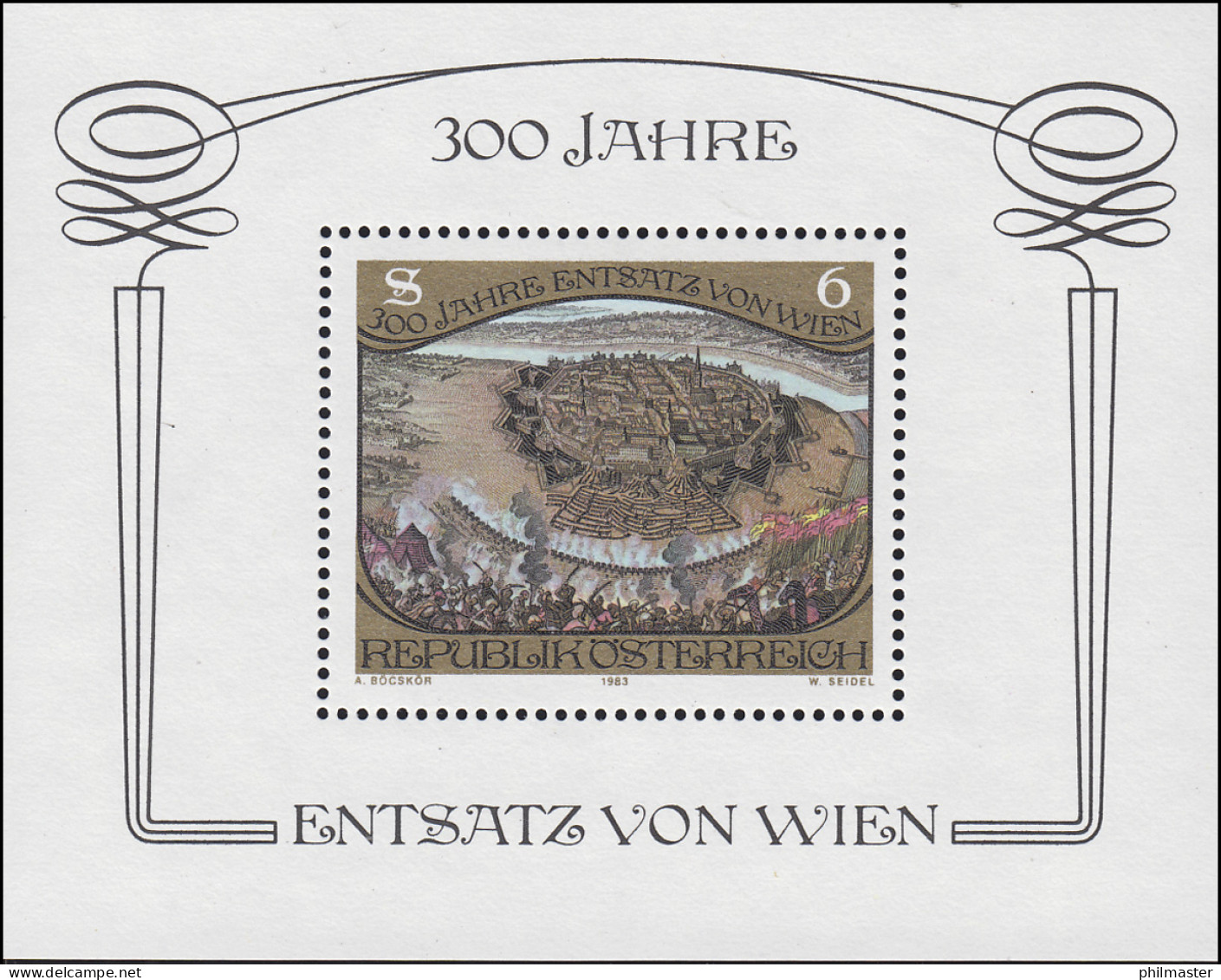 Österreich Block 6 Sieg über Die Türken Am Kahlenberg Bei Wien, ** - Unused Stamps