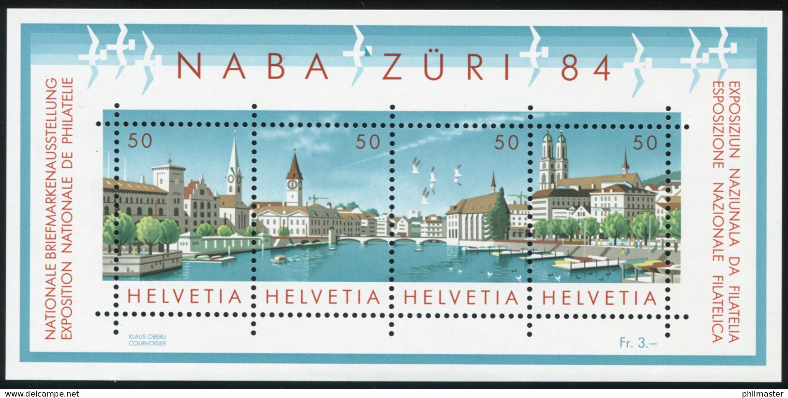 Schweiz Block 24 Briefmarkenausstellung NABA ZÜRI Zürich, Postfrisch ** - Other & Unclassified
