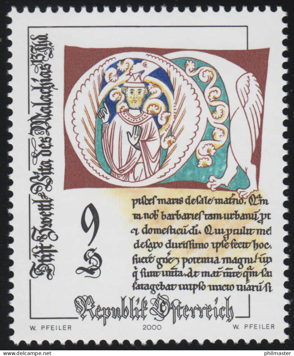 2314 Altes Kunsthandwerk, Initiale Aus D. Vita Malachias, Handschrift, 9 S ** - Nuovi