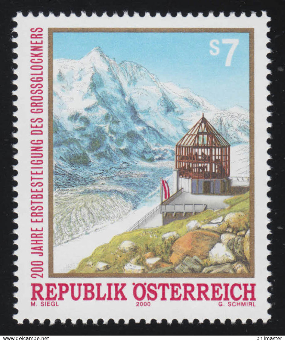 2309 Jahrestag Erstbesteigung Großglockner, Großglockner & Warte, 7 S ** - Unused Stamps